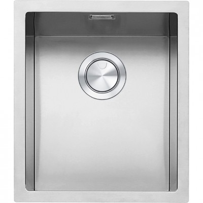 Barazza 1qr34s single bowl sink 40 cm satin stainless steel