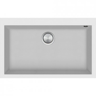 Barazza 1lso81b Einzelbeckenspüle 80 cm Graphitweiß