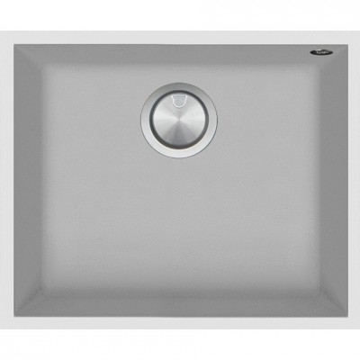 Barazza 1qso61bs évier 1 bac 55 cm blanc graphite