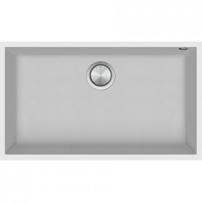 Barazza 1qso81bs évier 1 bac 77 cm blanc graphite
