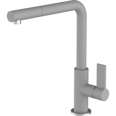 Barazza 1rubsodg  Pull-out mixer tap gray hand shower