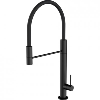 Grifo de cocina mezclador Barazza 1rubcy negro