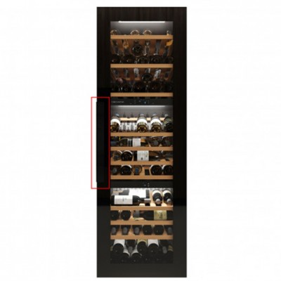 Nevada nw93t-bfg-h built-in wine cellar h 178 cm black glass