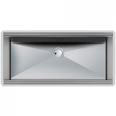 Foster 1015 850 Milano Single bowl undermount sink 100 cm brushed steel