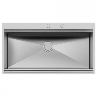 Foster 1017 050 Milano Einzelbecken-Unterputzspüle 100 cm Stahl