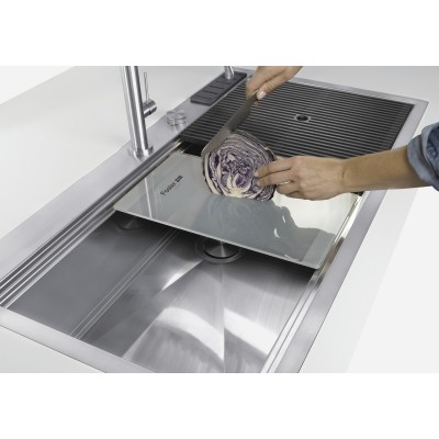 Foster 1017 050 Milano Lavello monovasca filotop 100 cm acciaio
