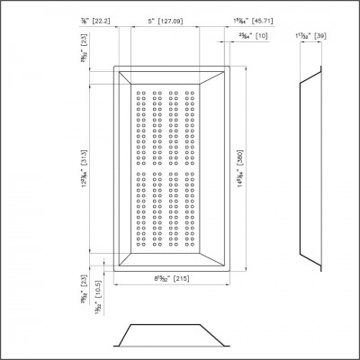 Foster 8151 000 perforiertes Tablett – Spülbecken-Sieb 22 x 38 cm