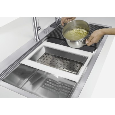 Foster 1024 050 Milano Lavello monovasca filotop 85 cm acciaio