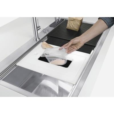 Foster 1025 050 Milano Évier 1 bac 85 cm acier