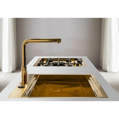Foster 1034 059 Lavello monovasca Milanello gold oro filotop 80 cm