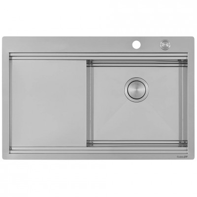 Foster 1040 051 Milanello Spüle + Abtropffläche aus Edelstahl 81 cm