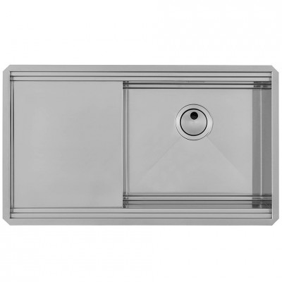 Foster 1040 851 Milanello sink + undermount stainless steel drainer 80 cm