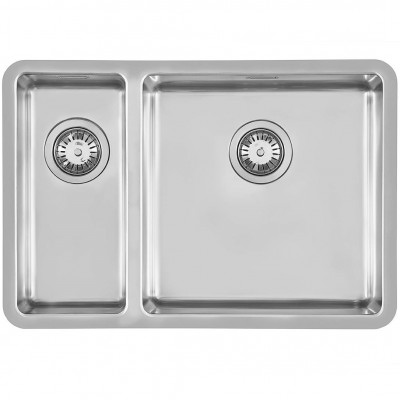 Foster 2202 851 fregadero doble bajo encimera 66 cm acero inoxidable