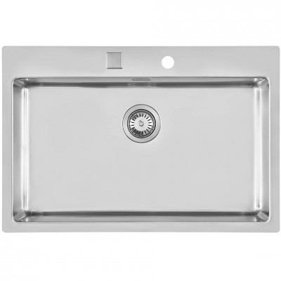 Foster 2266 050 lavello vasca filotop 77 cm acciaio inox