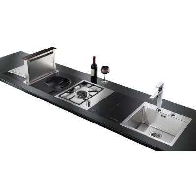 Foster 2451 000 Domino campana extractora fantasma 52 cm acero inoxidable - negro