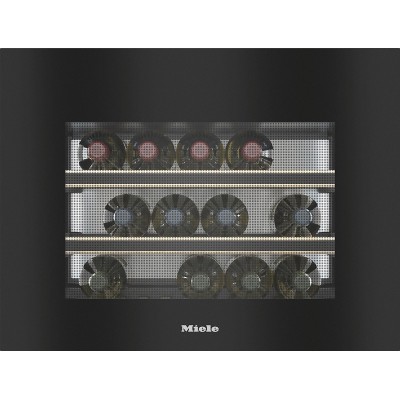 Vinoteca empotrable compacta Miele kwt 7112 ig, h 45 cm, cristal negro