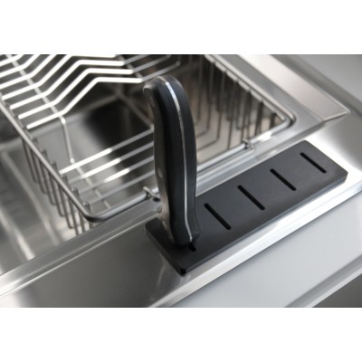 Foster 4504 051 Stripe sink basin + semi-flush drainer 117 cm stainless steel