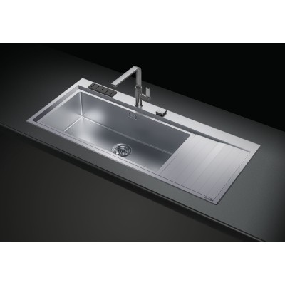 Foster 4504 051 Stripe lavello vasca + gocciolatoio semifilo 117 cm inox