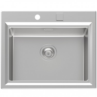 Foster 4505 050 Stripe semi-flush single bowl 60 cm stainless steel