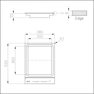Foster 7325 455 S4000 Assiette Teppanyaki encastrable 38 cm