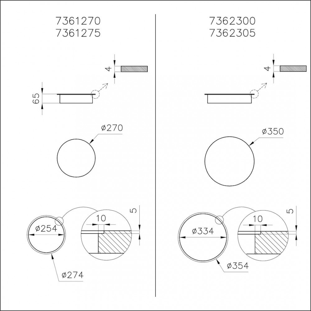 Foster 7366020 Modular Induction Hob 27 - 35 cm - Black Glass Ceramic