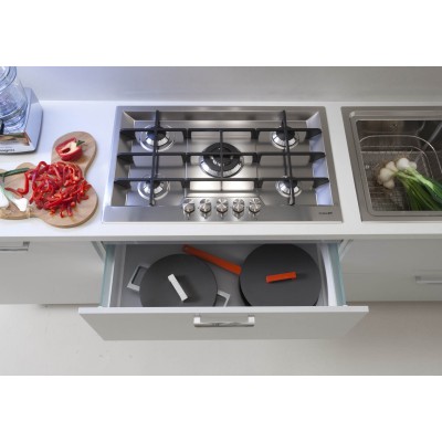 Plaque de cuisson à gaz Foster 7600 032 Ke 80 cm en acier inoxydable