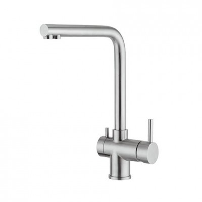 Foster 8496100 Gamma Grifo monomando de 3 vías acero inoxidable satinado