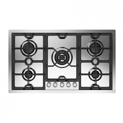 Ilve hcpmt95d Panoramagic  plaque de cuisson au gaz 90 cm en acier inoxydable