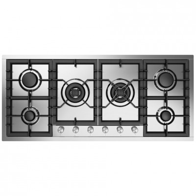 Ilve hcpt125dd Professional Plus  plaque de cuisson au gaz 120 cm en acier inoxydable