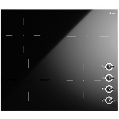 Ilve hvi364/bkc Nostalgie 60 cm plaque à induction vitrocéramique noir + chrome