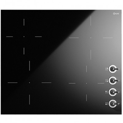 Ilve hvi364/bkc Nostalgie  placa de inducción 60 cm vitrocerámica negro + cromo