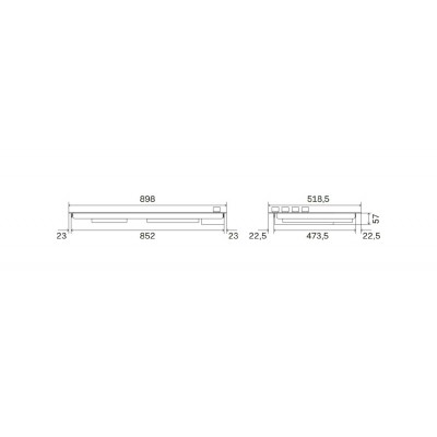 Ilve hvi395n/bkg Nostalgie Piano cottura induzione 90 cm vetroceramica nero + ottone
