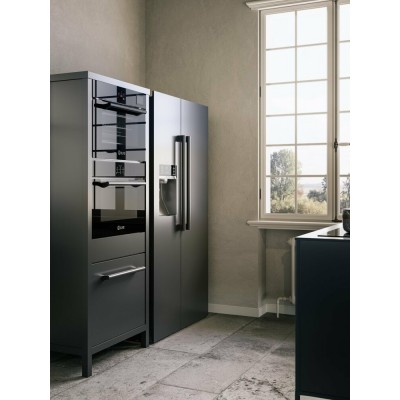 Ilve rt9020sbs Professional Plus  Congélateur réfrigérateur + inox sur pied 90 cm