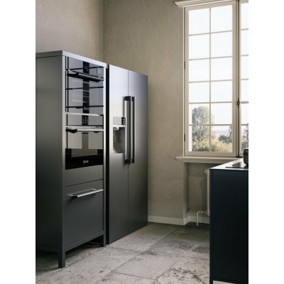 Ilve rt9020sbs Professional Plus wolnostojąca lodówka i zamrażarka ze stali nierdzewnej o szerokości 90 cm