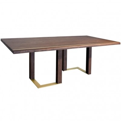 table artisanale bois de chêne massif - élégant et raffiné