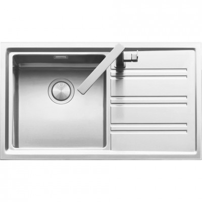 Barazza 1les91pd Easy  Sink tub + drainer 86 cm in stainless steel