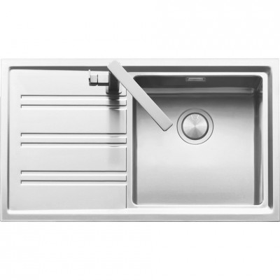 Barazza 1les91ps Easy  Sink tub + drainer 86 cm in stainless steel