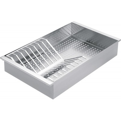 Barazza 1les91rk Easy Einzelbeckenspüle + Zubehör 86 cm Edelstahl