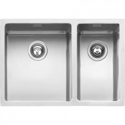 Barazza 1x642i double square bowl sink 58.5x44 cm