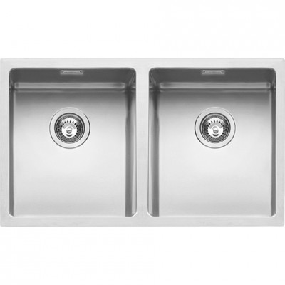 Barazza 1x842i double square bowl sink 75×44 cm