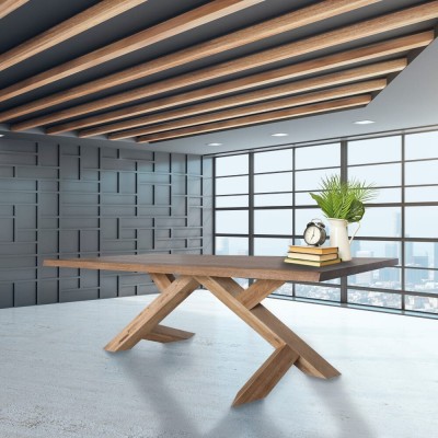 Stół Air Table z ręcznie robionego litego drewna