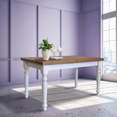 Stół jadalny Tressa Nordic z drewna świerkowego 140 x 80 cm, ręcznie robiony
