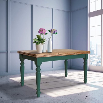 Tressa Table Nordic fir wood dining table 140 x 80 cm handcrafted