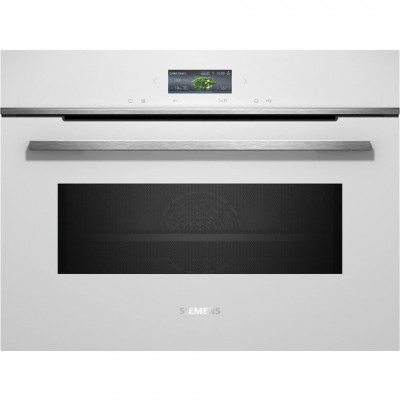 Siemens cm724g1w1Iq700 Four à micro-ondes combiné encastrable h 45 cm blanc