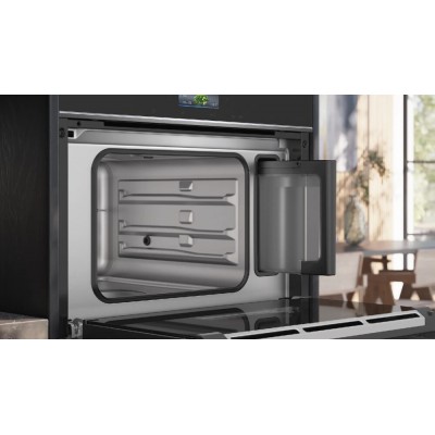 Piekarnik parowy do zabudowy Siemens cd714gxb1 Iq700 h 45 cm czarny