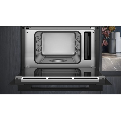 Piekarnik parowy do zabudowy Siemens cd714gxb1 Iq700 h 45 cm czarny