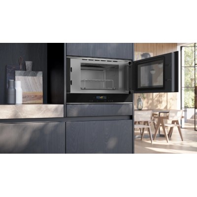 Siemens be732r1b1 Iq700 Built-in microwave grill oven h 38 cm black