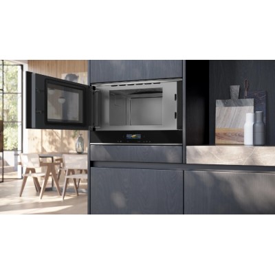 Siemens bf722l1b1 Iq700 Horno microondas empotrado h 38 cm negro
