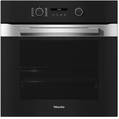 Miele h 2861 b PureLine Einbau-Multifunktionsbackofen schwarz + edelstahl