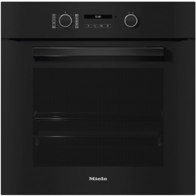 Miele h 2861 b VitroLine built-in multifunction oven in black glass